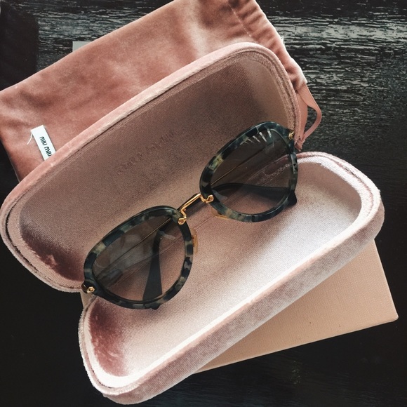 Miu Miu Accessories - Miu miu Havana tortoise aviator sunglasses